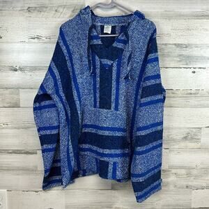 Unbranded Pullover Hoodie Men's XL Multicolor Rasta Hippie Boho Surfer